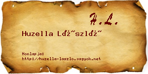 Huzella László névjegykártya