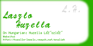 laszlo huzella business card